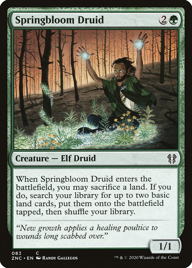 Springbloom Druid [Zendikar Rising Commander] | Galaxy Games LLC