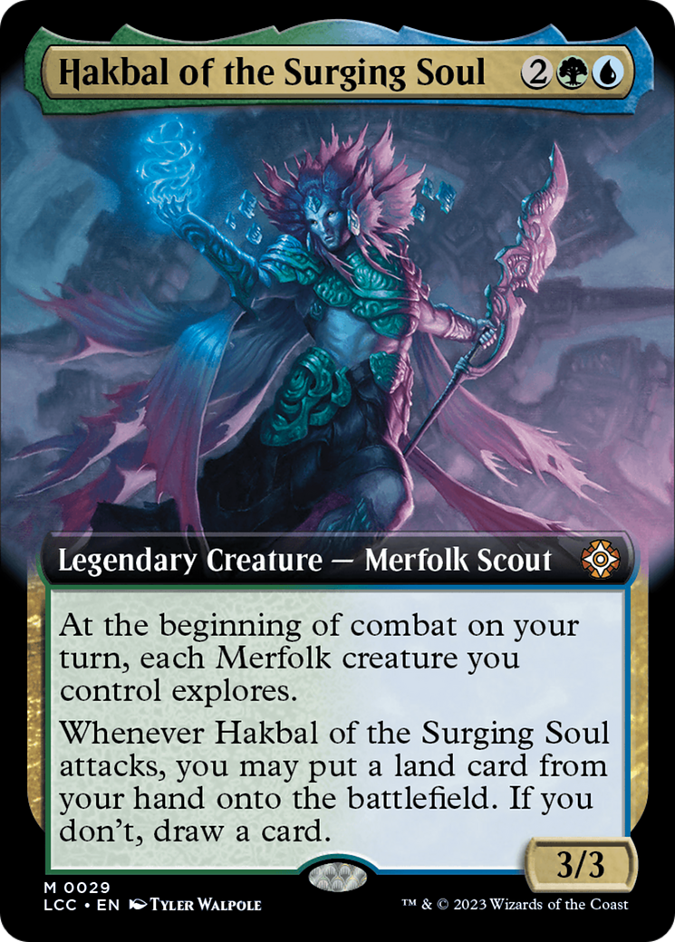 Hakbal of the Surging Soul (Extended Art) [The Lost Caverns of Ixalan Commander] | Galaxy Games LLC