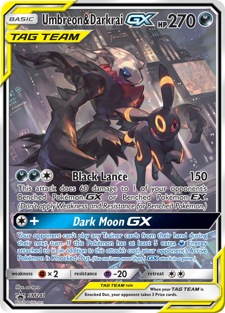 Umbreon & Darkrai GX (SM241) [Sun & Moon: Black Star Promos] | Galaxy Games LLC