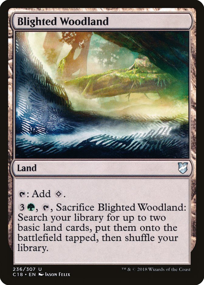 Blighted Woodland [Commander 2018] | Galaxy Games LLC