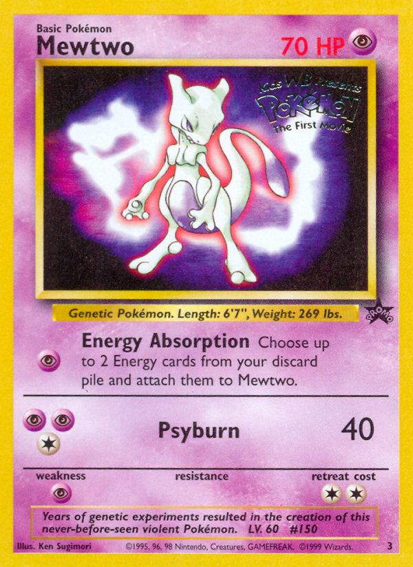 Mewtwo (3) [Wizards of the Coast: Black Star Promos] | Galaxy Games LLC