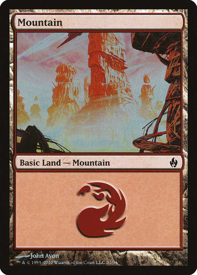 Mountain (31) [Premium Deck Series: Fire and Lightning] | Galaxy Games LLC