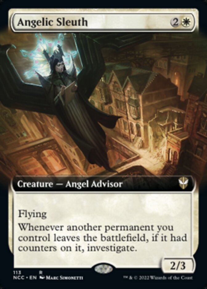 Angelic Sleuth (Extended Art) [Streets of New Capenna Commander] | Galaxy Games LLC