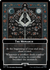 The Monarch // Treasure Double-Sided Token [The Lord of the Rings: Tales of Middle-Earth Commander Tokens] | Galaxy Games LLC