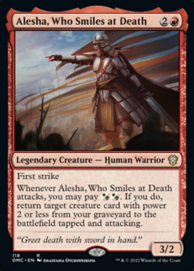 Alesha, Who Smiles at Death [Dominaria United Commander] | Galaxy Games LLC