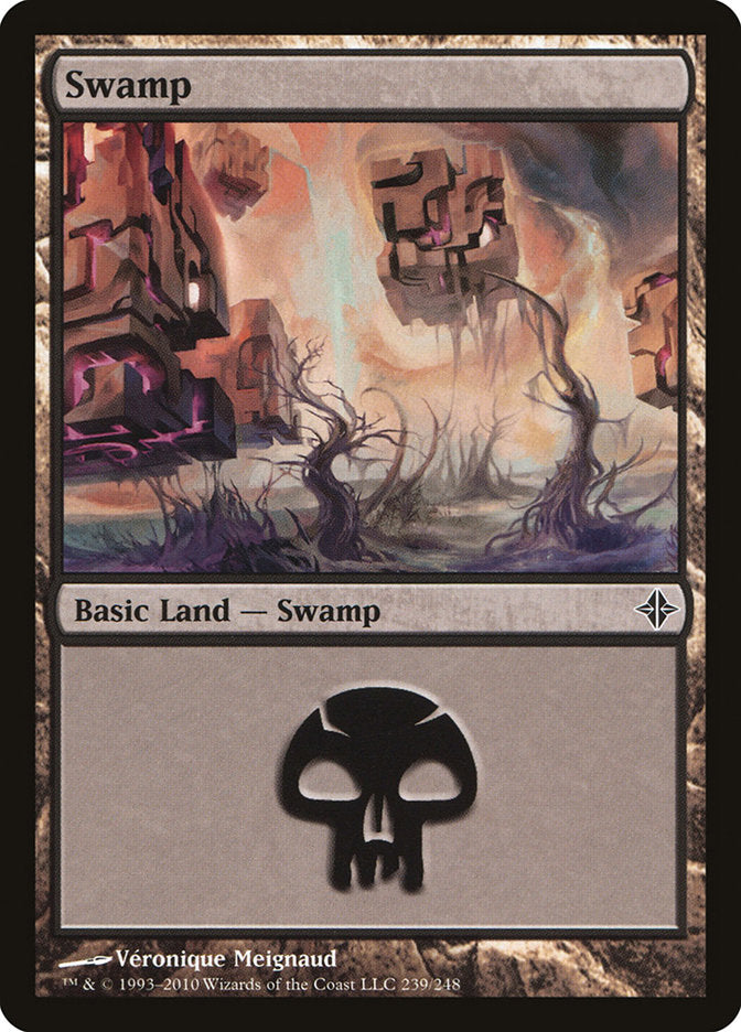 Swamp (239) [Rise of the Eldrazi] | Galaxy Games LLC