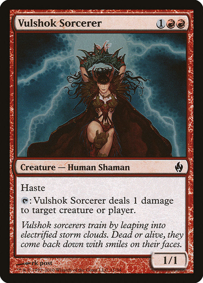 Vulshok Sorcerer [Premium Deck Series: Fire and Lightning] | Galaxy Games LLC