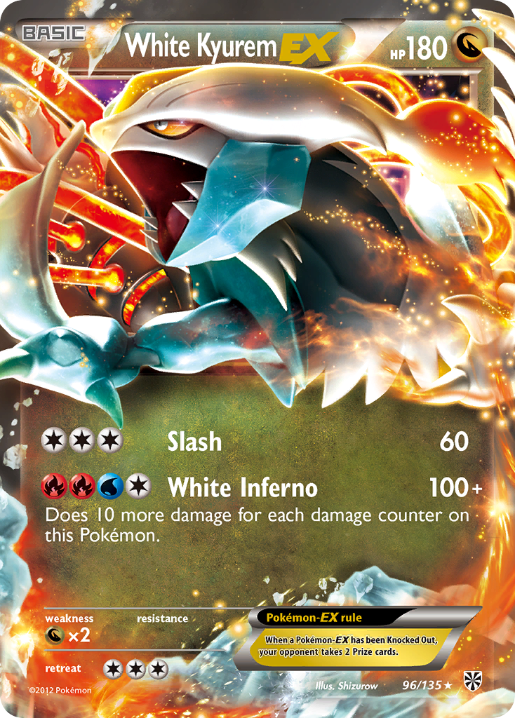 White Kyurem EX (96/135) [Black & White: Plasma Storm] | Galaxy Games LLC