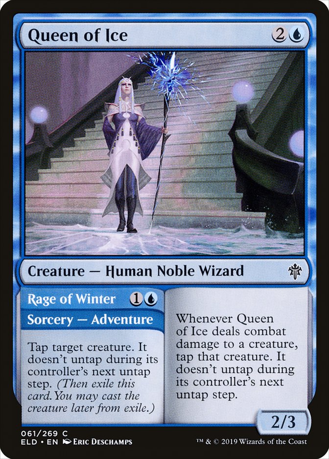 Queen of Ice // Rage of Winter [Throne of Eldraine] | Galaxy Games LLC