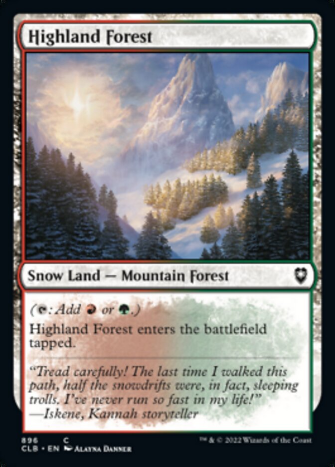 Highland Forest [Commander Legends: Battle for Baldur's Gate] | Galaxy Games LLC