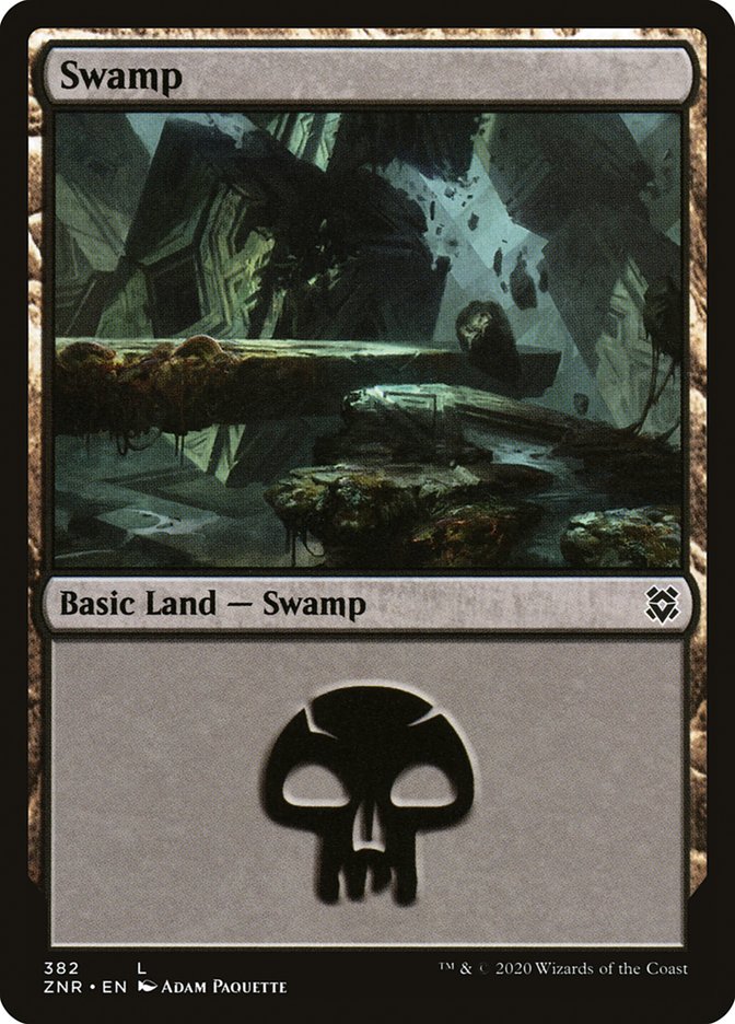 Swamp (382) [Zendikar Rising] | Galaxy Games LLC