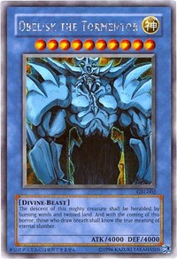 Obelisk the Tormentor (Secret Rare) [GBI-002] Secret Rare | Galaxy Games LLC