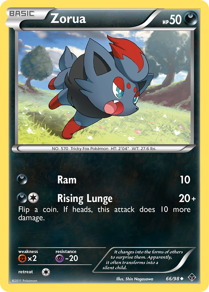 Zorua (66/98) [Black & White: Emerging Powers] | Galaxy Games LLC