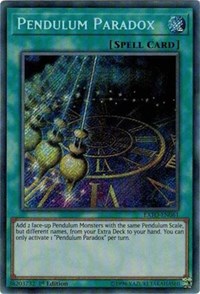 Pendulum Paradox [EXFO-EN061] Secret Rare | Galaxy Games LLC