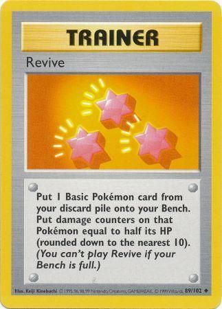 Revive (89/102) [Base Set Shadowless Unlimited] | Galaxy Games LLC