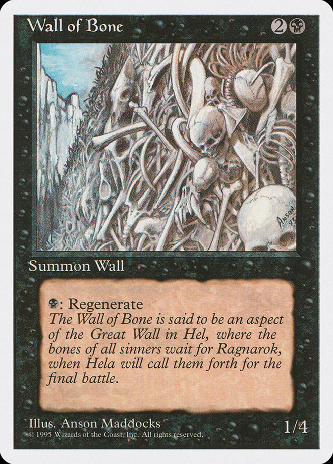 Wall of Bone [Fourth Edition] | Galaxy Games LLC