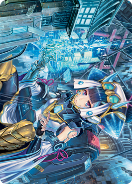 Covert Technician Art Card [Kamigawa: Neon Dynasty Art Series] | Galaxy Games LLC