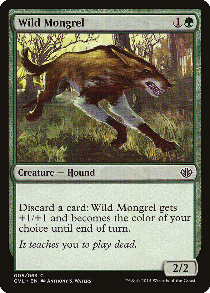 Wild Mongrel (Garruk vs. Liliana) [Duel Decks Anthology] | Galaxy Games LLC