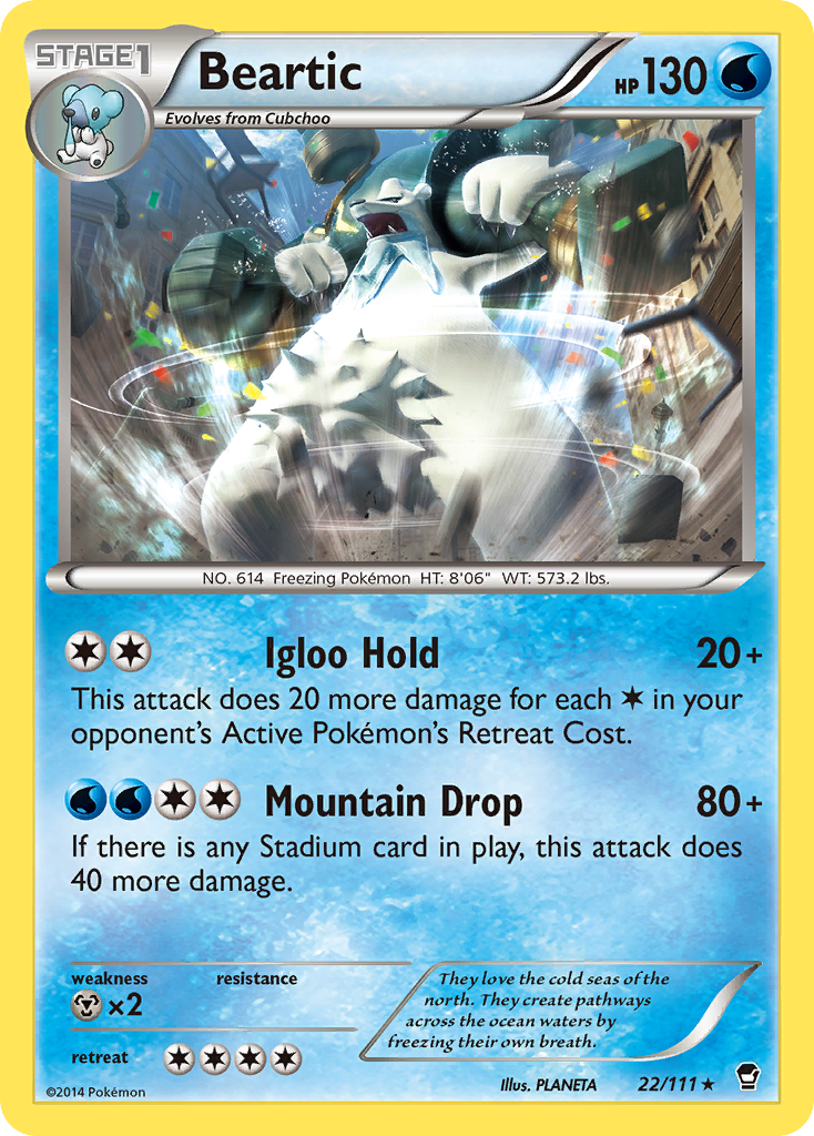 Beartic (22/111) [XY: Furious Fists] | Galaxy Games LLC