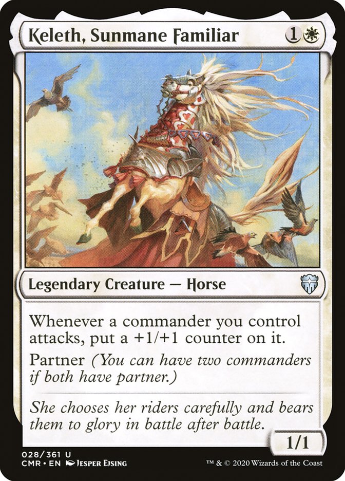 Keleth, Sunmane Familiar [Commander Legends] | Galaxy Games LLC