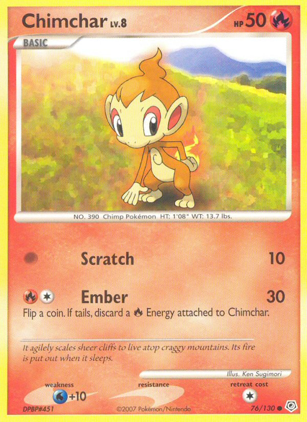 Chimchar (76/130) [Diamond & Pearl: Base Set] | Galaxy Games LLC