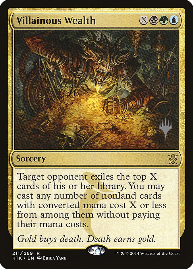 Villainous Wealth (Promo Pack) [Khans of Tarkir Promos] | Galaxy Games LLC