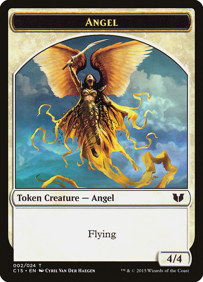 Angel // Knight (005) Double-Sided Token [Commander 2015 Tokens] | Galaxy Games LLC