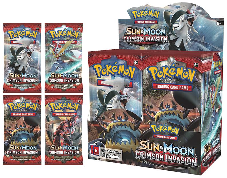 POKÉMON TCG Sun & Moon Crimson Invasion Booster | Galaxy Games LLC