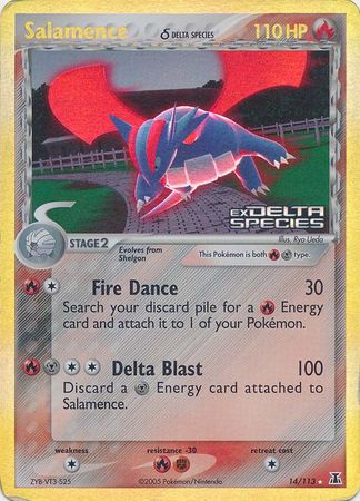 Salamence (14/113) (Delta Species) (Stamped) [EX: Delta Species] | Galaxy Games LLC