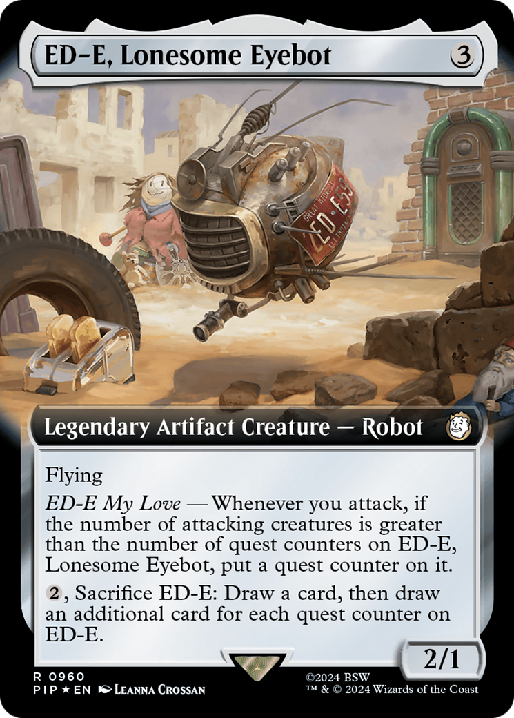 ED-E, Lonesome Eyebot (Extended Art) (Surge Foil) [Fallout] | Galaxy Games LLC