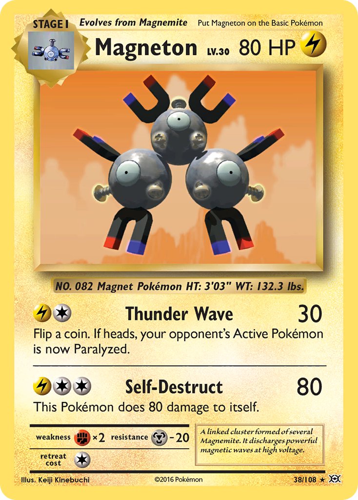 Magneton (38/108) (Theme Deck Exclusive) [XY: Evolutions] | Galaxy Games LLC