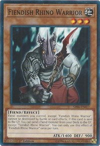 Fiendish Rhino Warrior [SR06-EN017] Common | Galaxy Games LLC