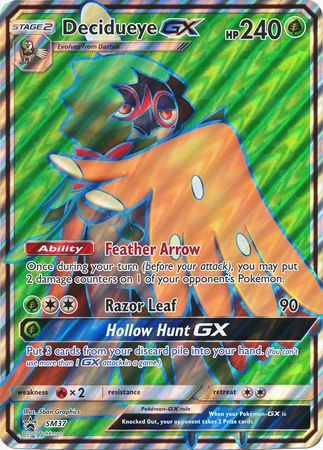 Decidueye GX (SM37) (Jumbo Card) [Sun & Moon: Black Star Promos] | Galaxy Games LLC