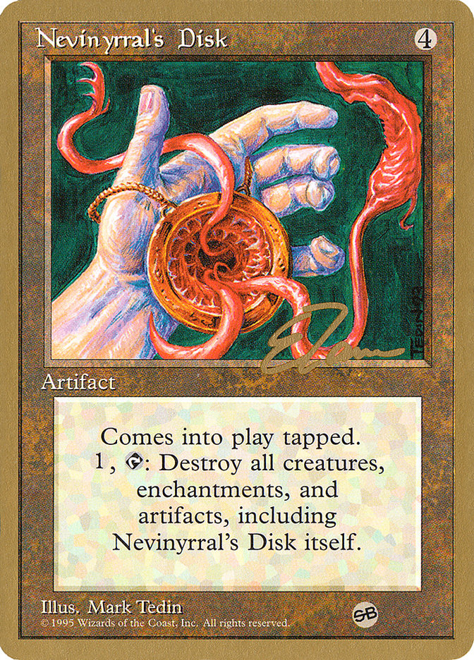 Nevinyrral's Disk (Eric Tam) (SB) [Pro Tour Collector Set] | Galaxy Games LLC