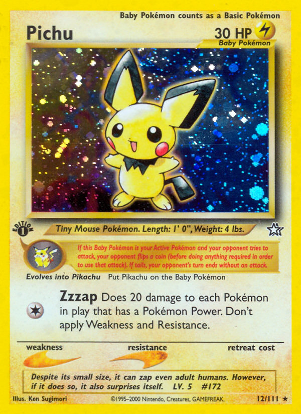 Pichu (12/111) [Neo Genesis 1st Edition] | Galaxy Games LLC