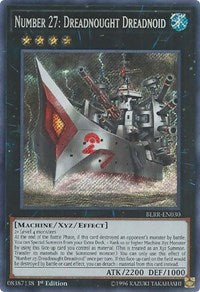 Number 27: Dreadnought Dreadnoid [BLRR-EN030] Secret Rare | Galaxy Games LLC