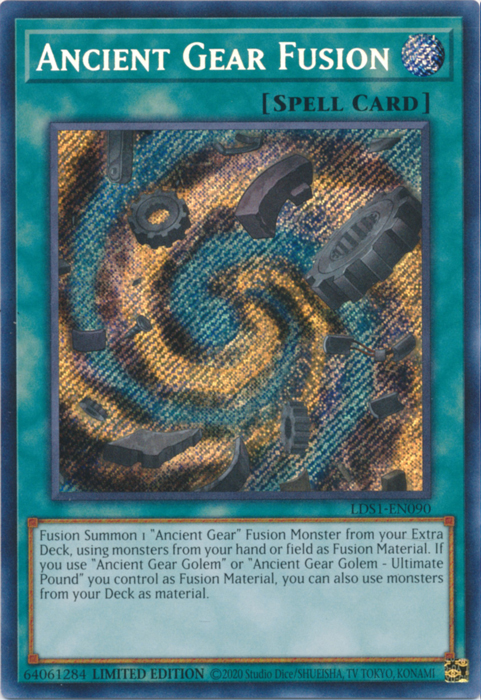 Ancient Gear Fusion [LDS1-EN090] Secret Rare | Galaxy Games LLC