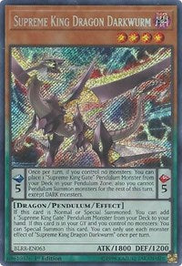 Supreme King Dragon Darkwurm [BLRR-EN063] Secret Rare | Galaxy Games LLC