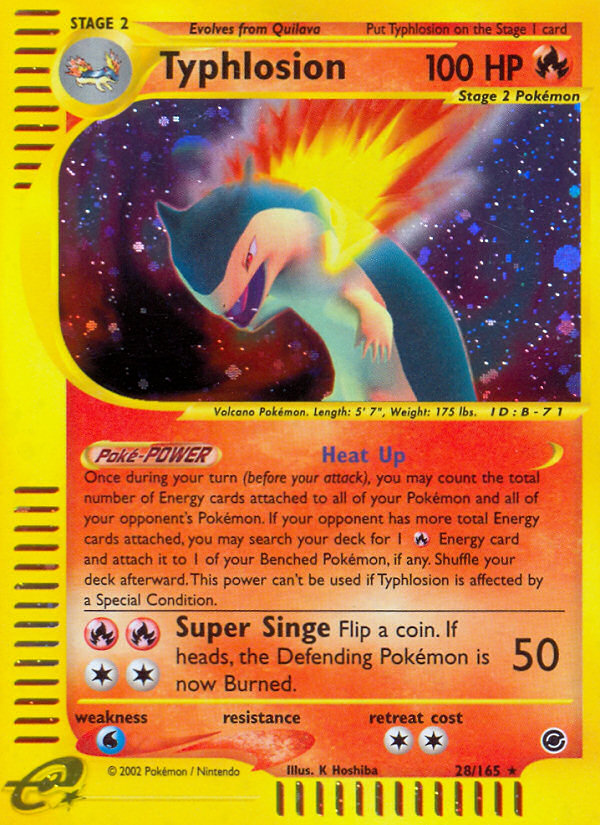 Typhlosion (28/165) [Expedition: Base Set] | Galaxy Games LLC