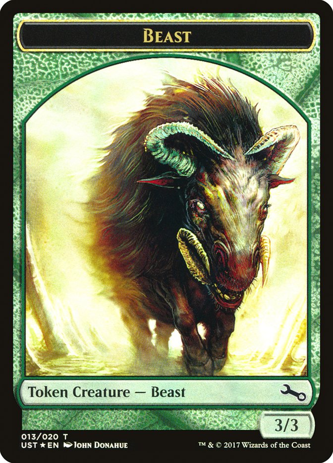 Beast // Beast Double-sided Token [Unstable Tokens] | Galaxy Games LLC