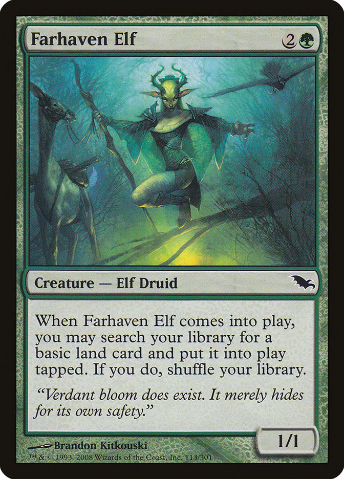 Farhaven Elf [Shadowmoor] | Galaxy Games LLC