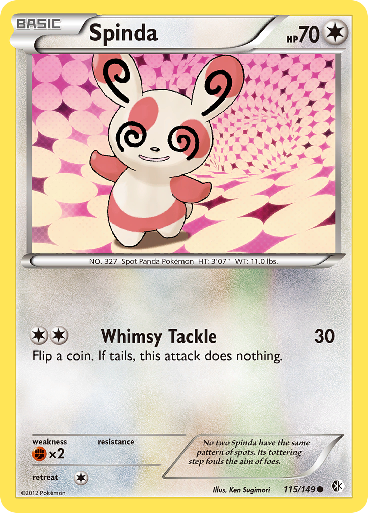 Spinda (115/149) [Black & White: Boundaries Crossed] | Galaxy Games LLC