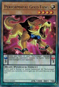 Performapal Gold Fang [CYHO-EN095] Rare | Galaxy Games LLC