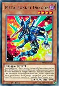 Metalrokket Dragon [MP18-EN176] Rare | Galaxy Games LLC