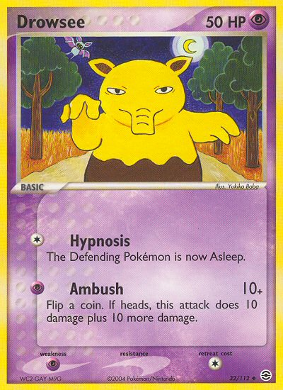 Drowzee (32/112) [EX: FireRed & LeafGreen] | Galaxy Games LLC