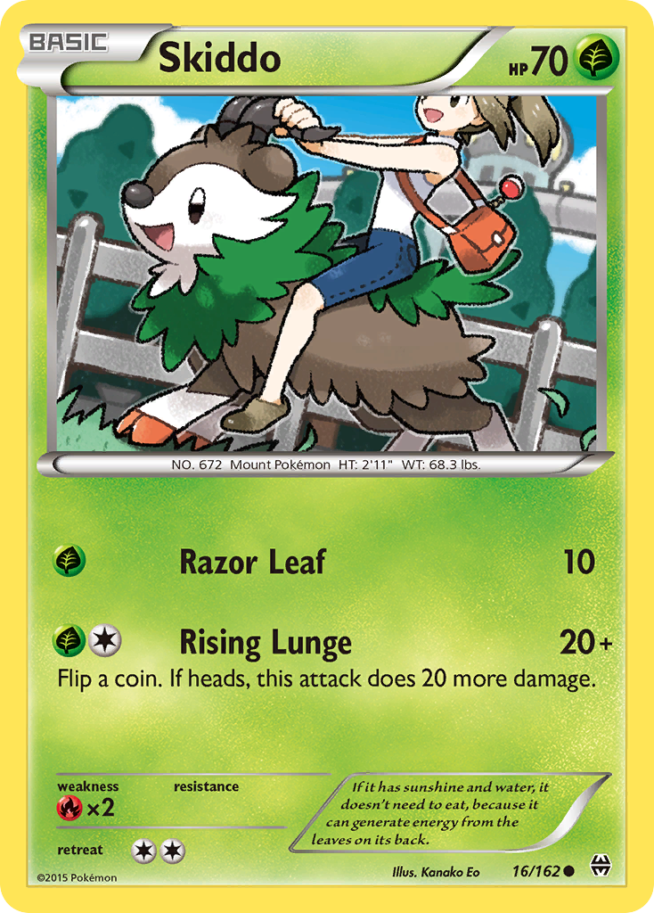 Skiddo (16/162) [XY: BREAKthrough] | Galaxy Games LLC