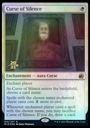 Curse of Silence [Innistrad: Midnight Hunt Prerelease Promos] | Galaxy Games LLC