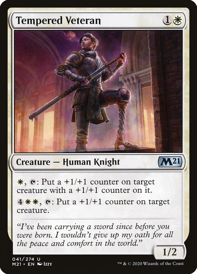 Tempered Veteran [Core Set 2021] | Galaxy Games LLC
