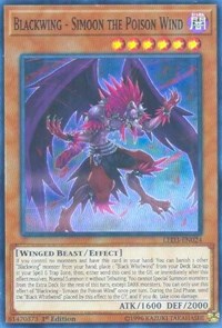 Blackwing - Simoon the Poison Wind [LED3-EN024] Super Rare | Galaxy Games LLC