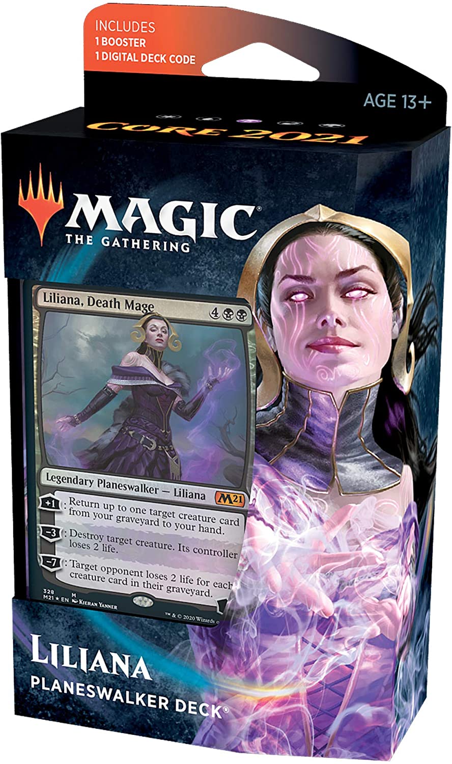 Core Set 2021 - Planeswalker Deck (Liliana) | Galaxy Games LLC